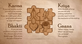 Karma, Kriya, Bhakti, Gnana