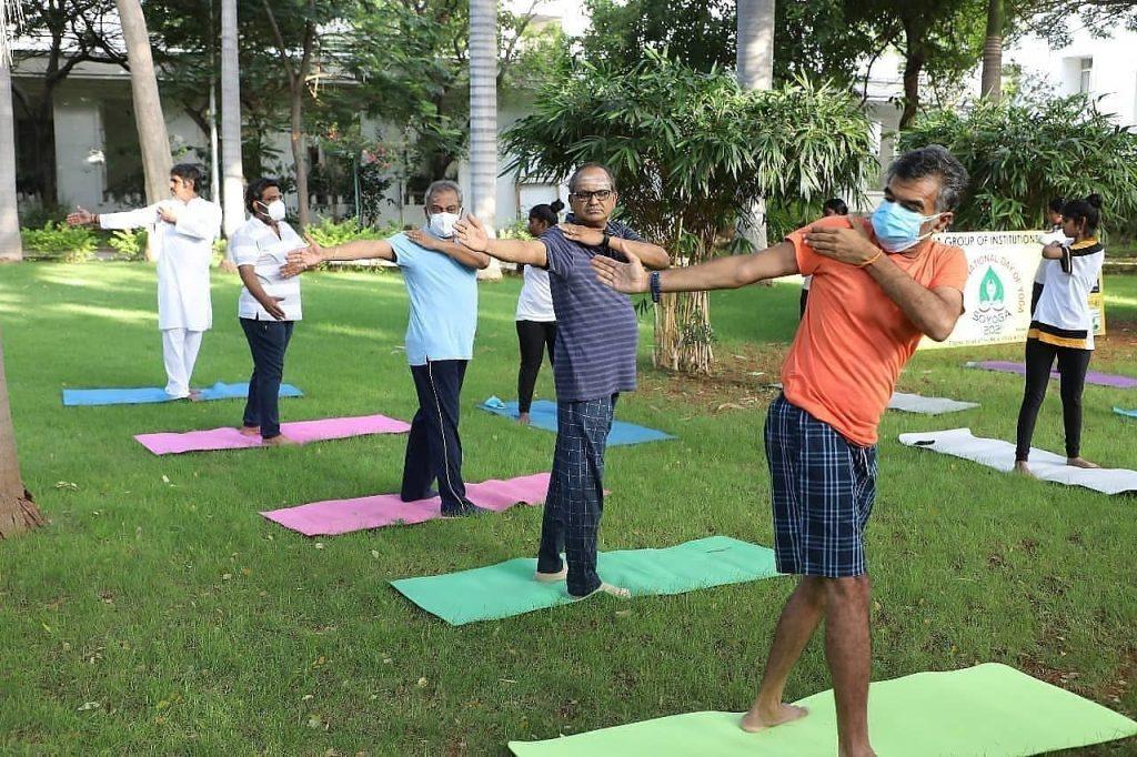 international yoga day 2021 sona group International Yoga Day 2021 celebrations