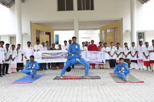 International yoga day students yoga asanam International yoga day students yoga asanam